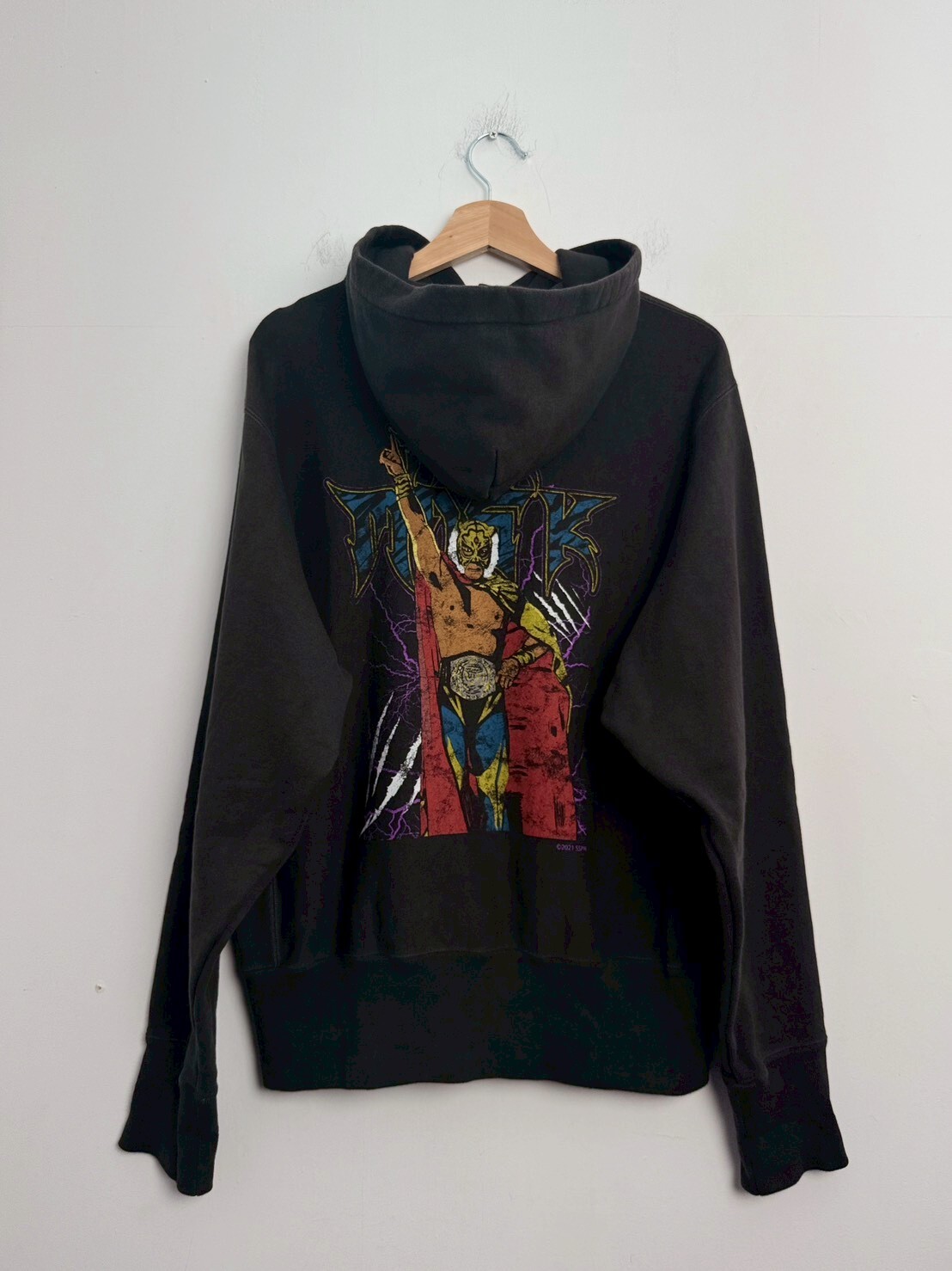 THE FIRST TIGER MASK 40周年 HEAVY HOODY by WAYP MUSIC SIZE M