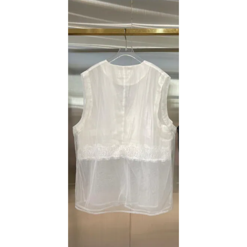 HKCG0302-030 JAC白色薄紗背心外套 (A30)