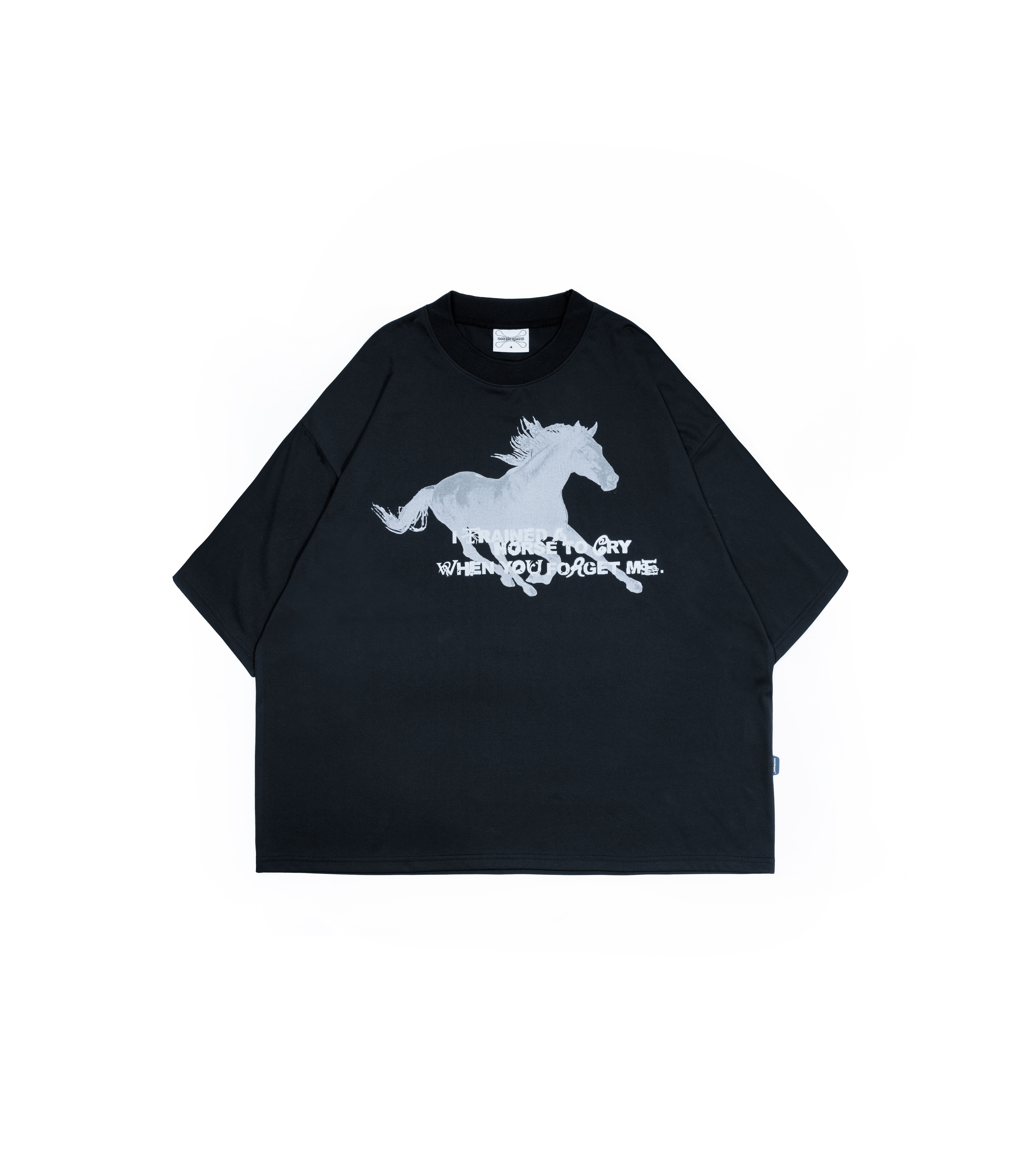 nozzle quiz®｜Galloping Steed S/S Tee (Black)