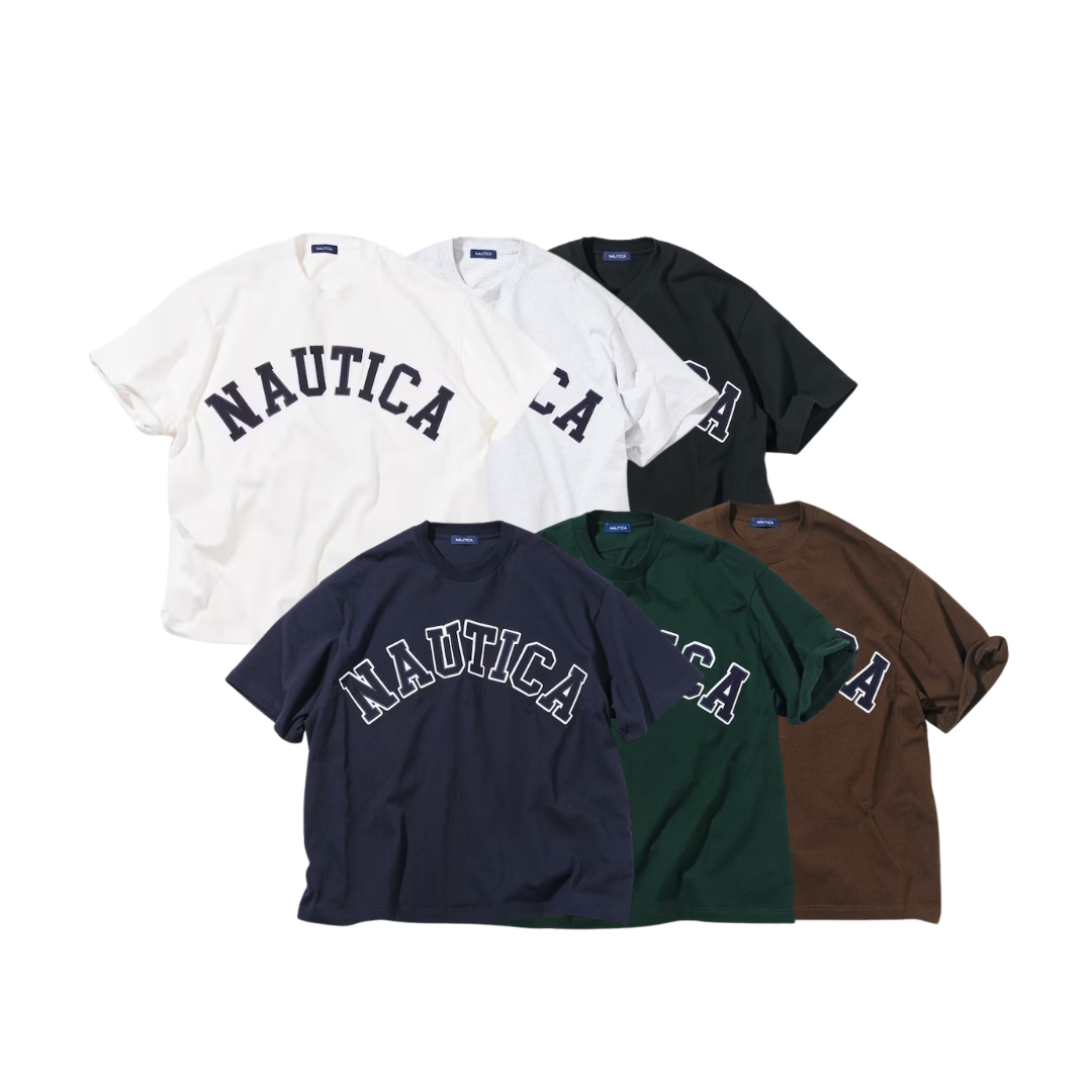 "代購" NAUTICA 美式復古 弧形LOGO 寬鬆短袖