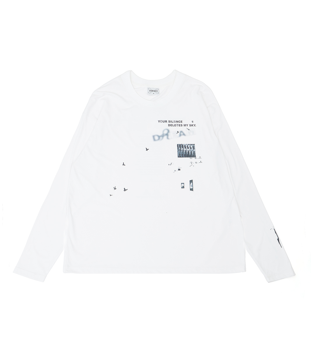 nozzle quiz®｜Knitting Dream L/S Tee (White)