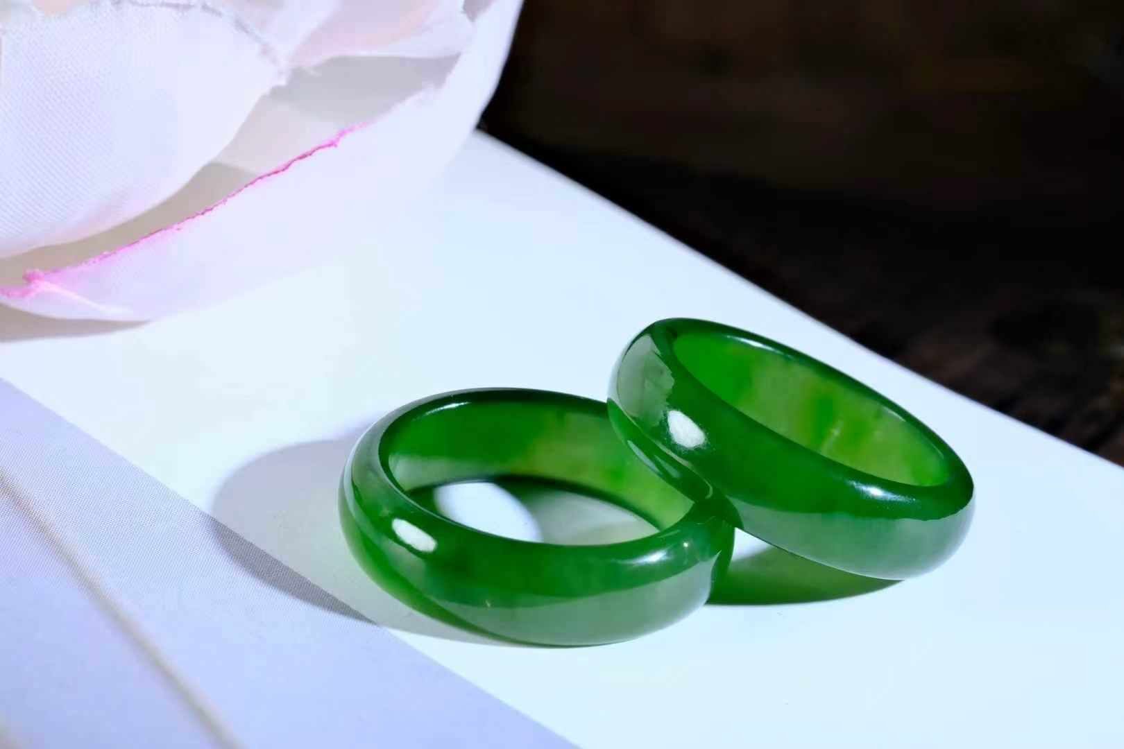 和田玉碧玉指環 (圈口 14號),天然和田玉軟玉