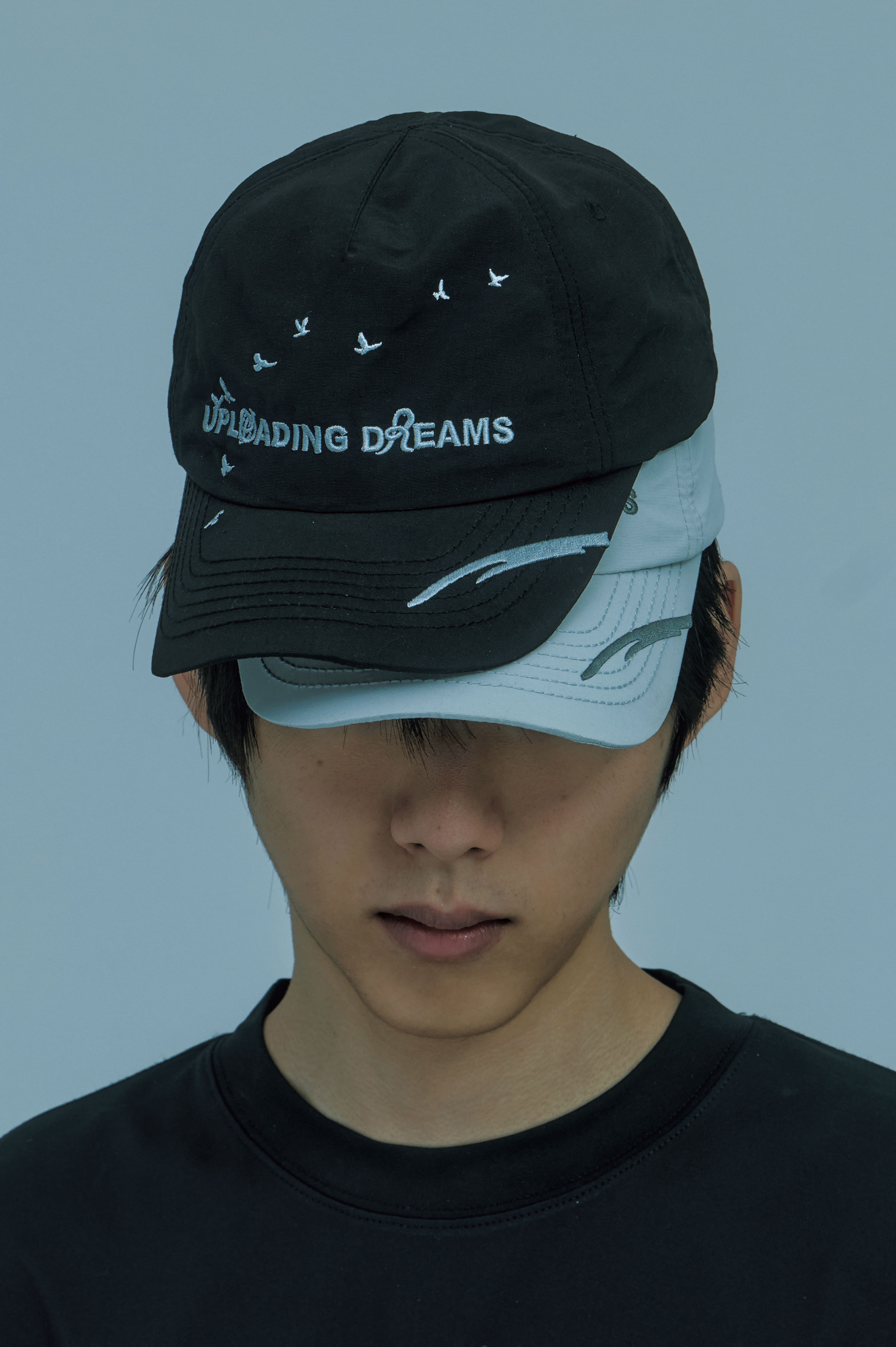 nozzle quiz®｜Lucid Flock Cap (Black/White)