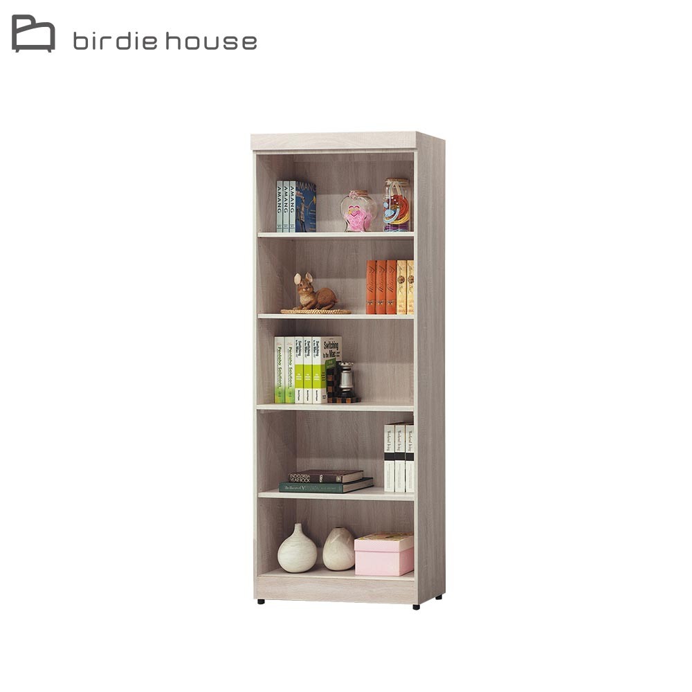 柏蒂家居-約爾2.7尺開放式五層書櫃/5格收納櫃/展示置物櫃