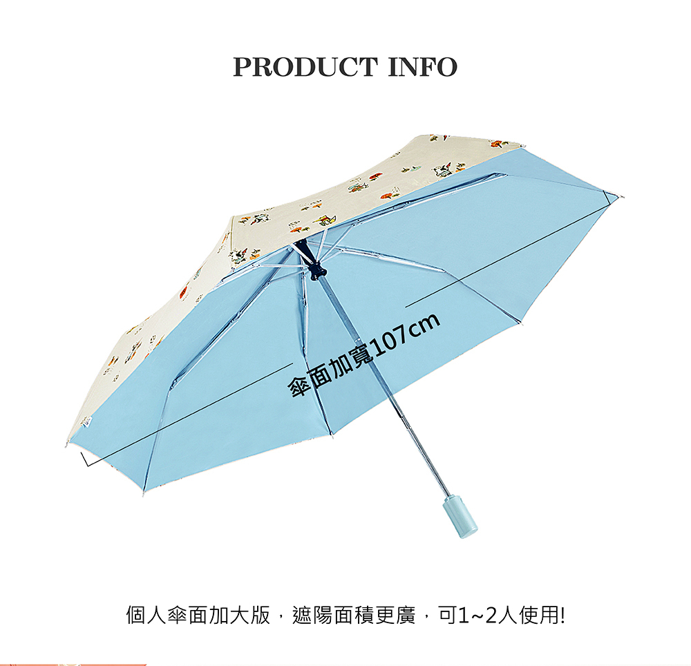RAINSTORY-8°降溫凍齡個人加大自動傘(夢想之翼)
