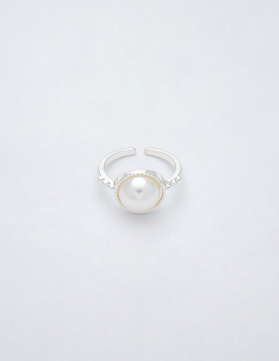 復古珍珠可調式戒指