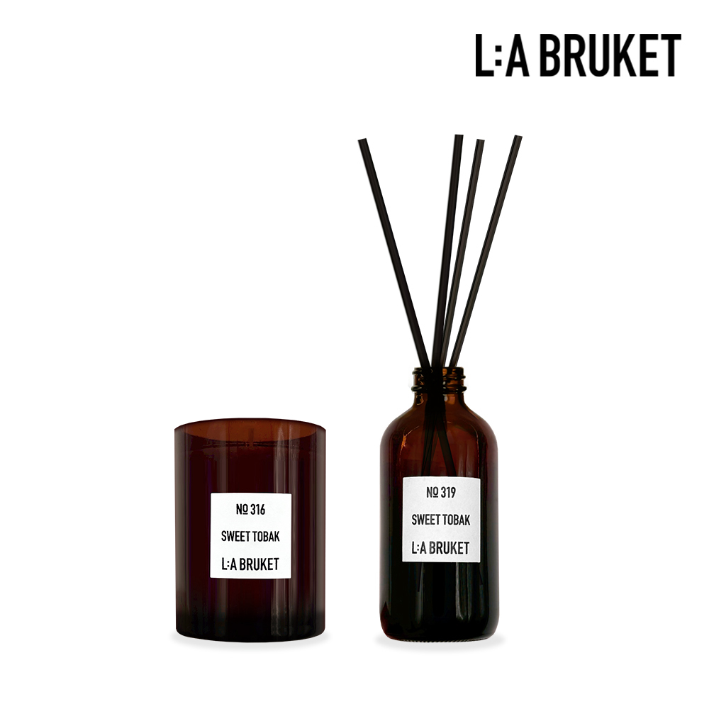 L:A BRUKET 柔馥暖菸室內香氛組 (200ml+260g)