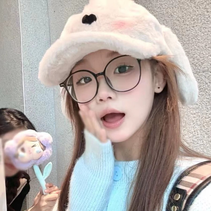 Girly Fluffy Bunny Ear Hat