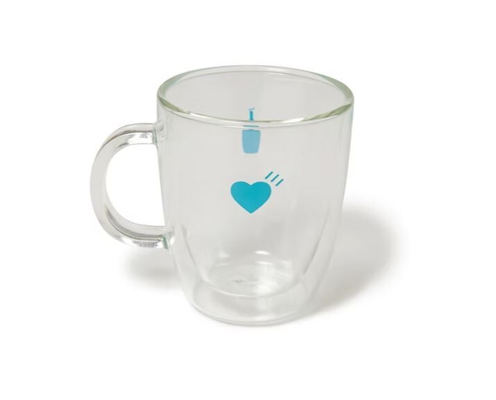 [現貨]BLUE BOTTLE x Human Made 愛心藍瓶雙層玻璃杯 限定