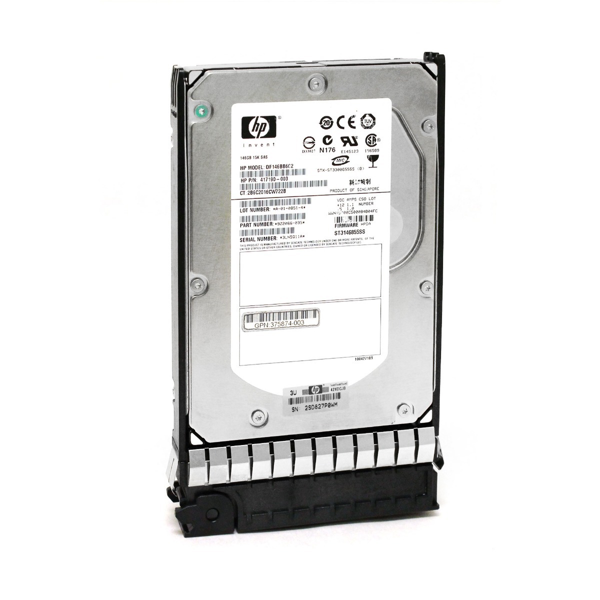 376595-001 CPQ 146G 15K SAS 3.5" HDD (翻新)
