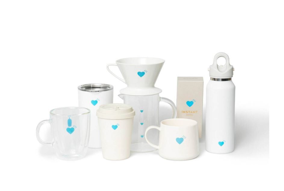 [現貨]BLUE BOTTLE x Human Made 愛心藍瓶雙層玻璃杯 限定