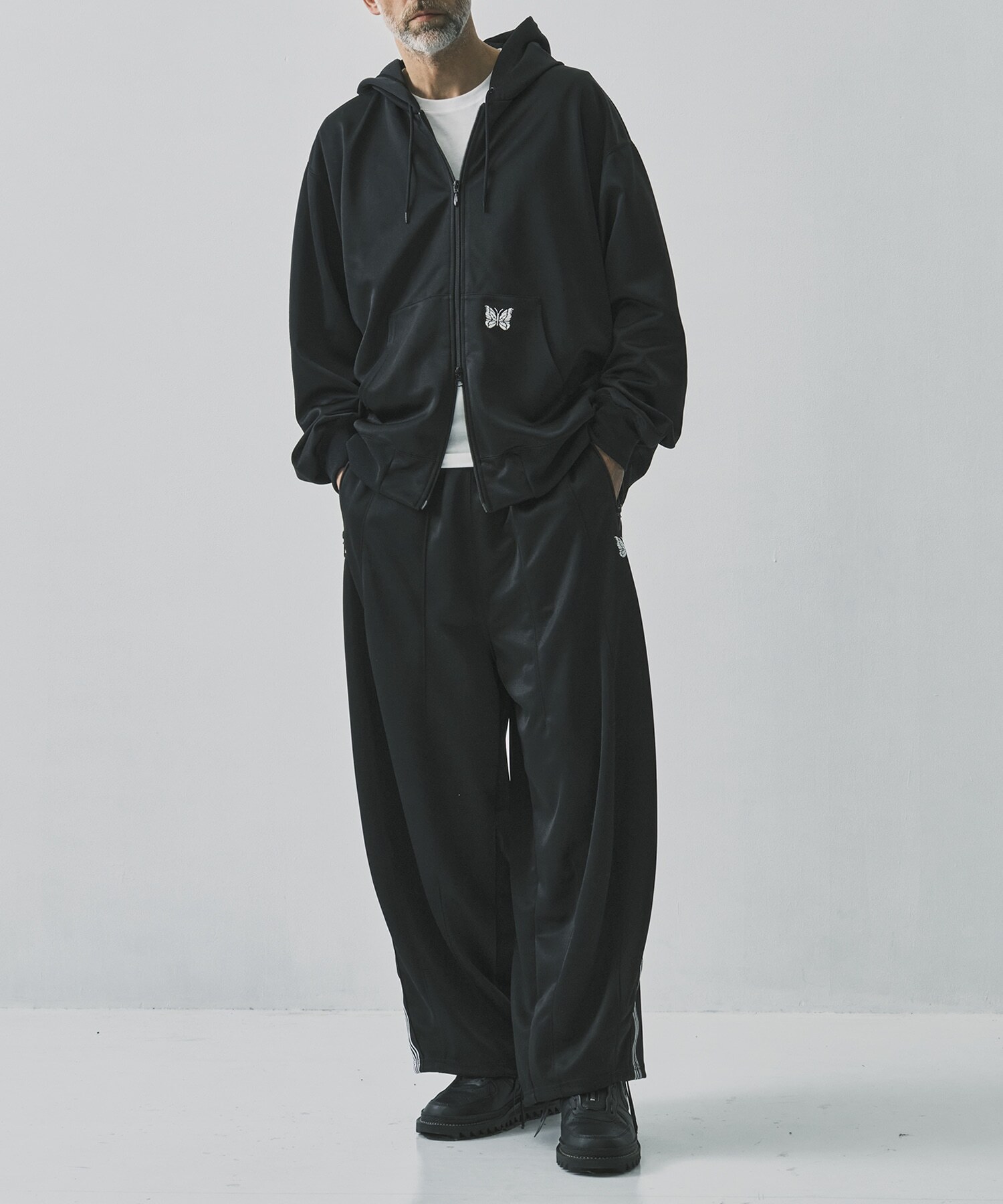 2026SS NEEDLES 別注 ZIPPED WORK HOODY POLY SMOOTH 聯名 蝴蝶 連帽 外套 現貨 RW1609