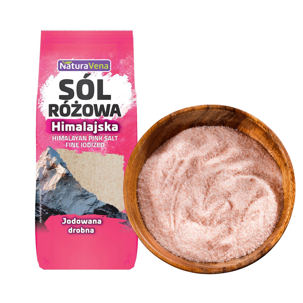 NATURAVENA - 頂級喜馬拉雅粉紅細鹽 加碘配方 (500g) (12617)