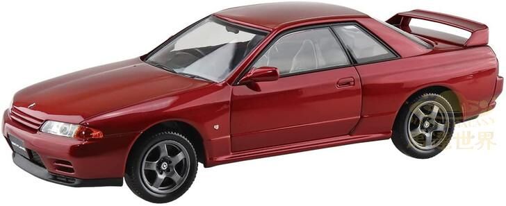 AOSHIMA 拼裝模型套件 日產 Skyline GT-R（珍珠紅）14-E 比例 1/32