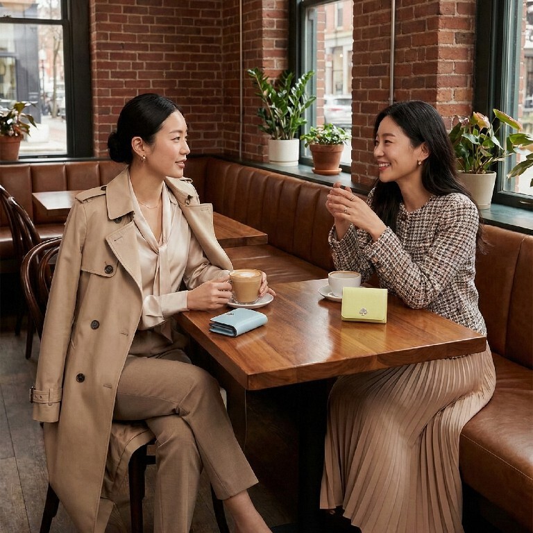 【預購】KATE SPADE H030202 小號 L 型拉鍊短銀包