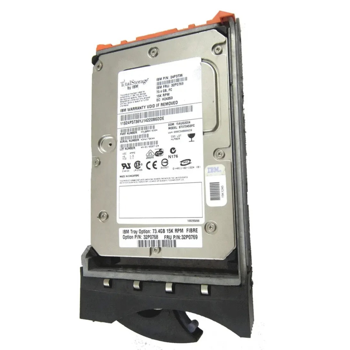 32P0769 IBM 73.4GB 15K HOT SWAP HDD = 26K5202 (翻新)