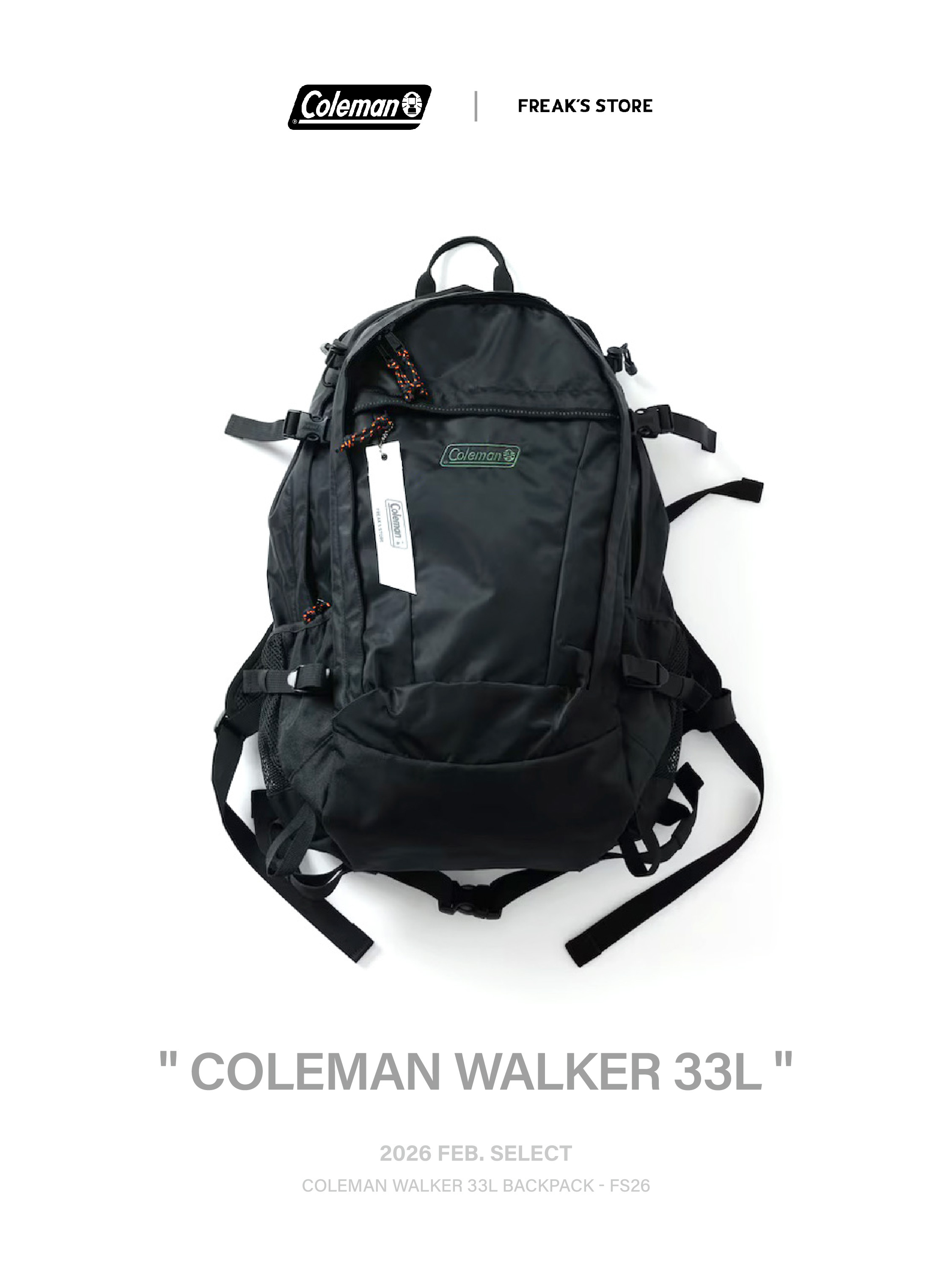 【代購】Coleman WALKER 33L 別注款 後背包 FS26