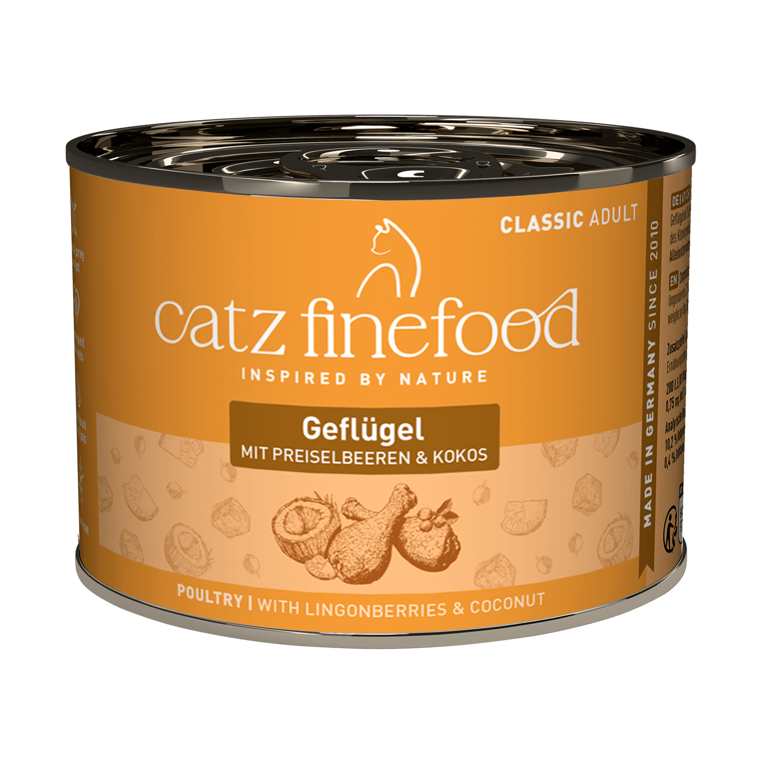 catz finefood 凱茲貓咪主食罐【經典美食家無穀主食系列】｜N°3 家禽｜200g ~~~升級新包裝