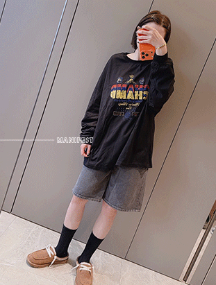 ᴴᴼᵀ ▸▸店長推薦◃◃ 春夏新款/英文字薄長上衣 MANIFEST正韓🇰🇷