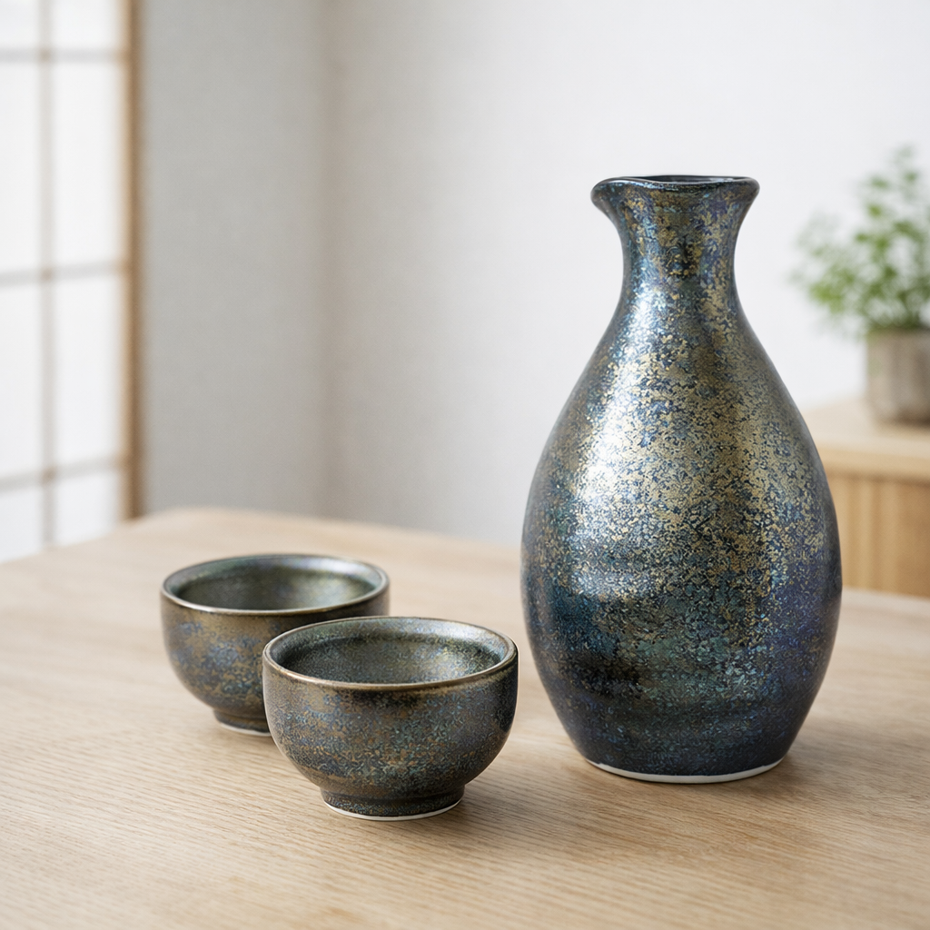 丸モ高木陶器 - 酒壺酒器套組