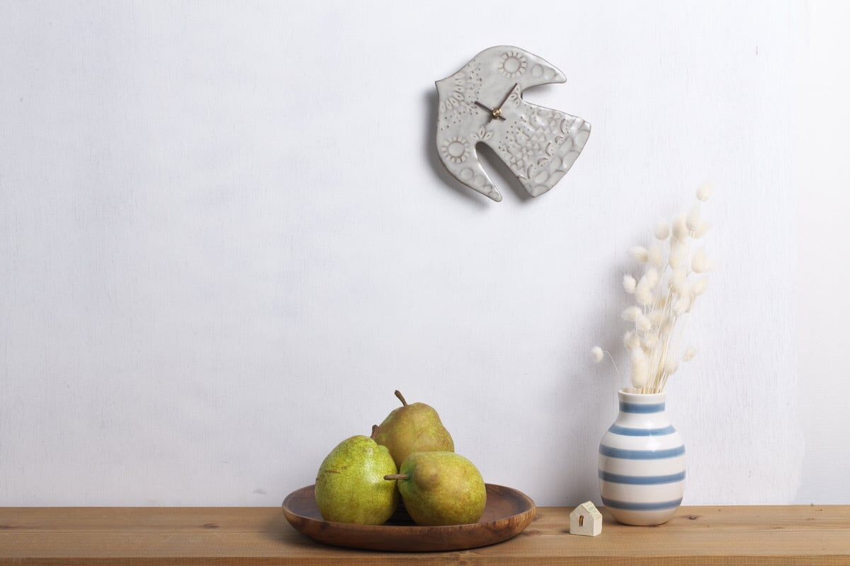 MARUMAN - 快樂小鳥時鐘 灰