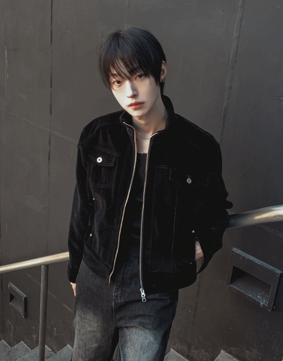 天鵝絨卡車司機夾克