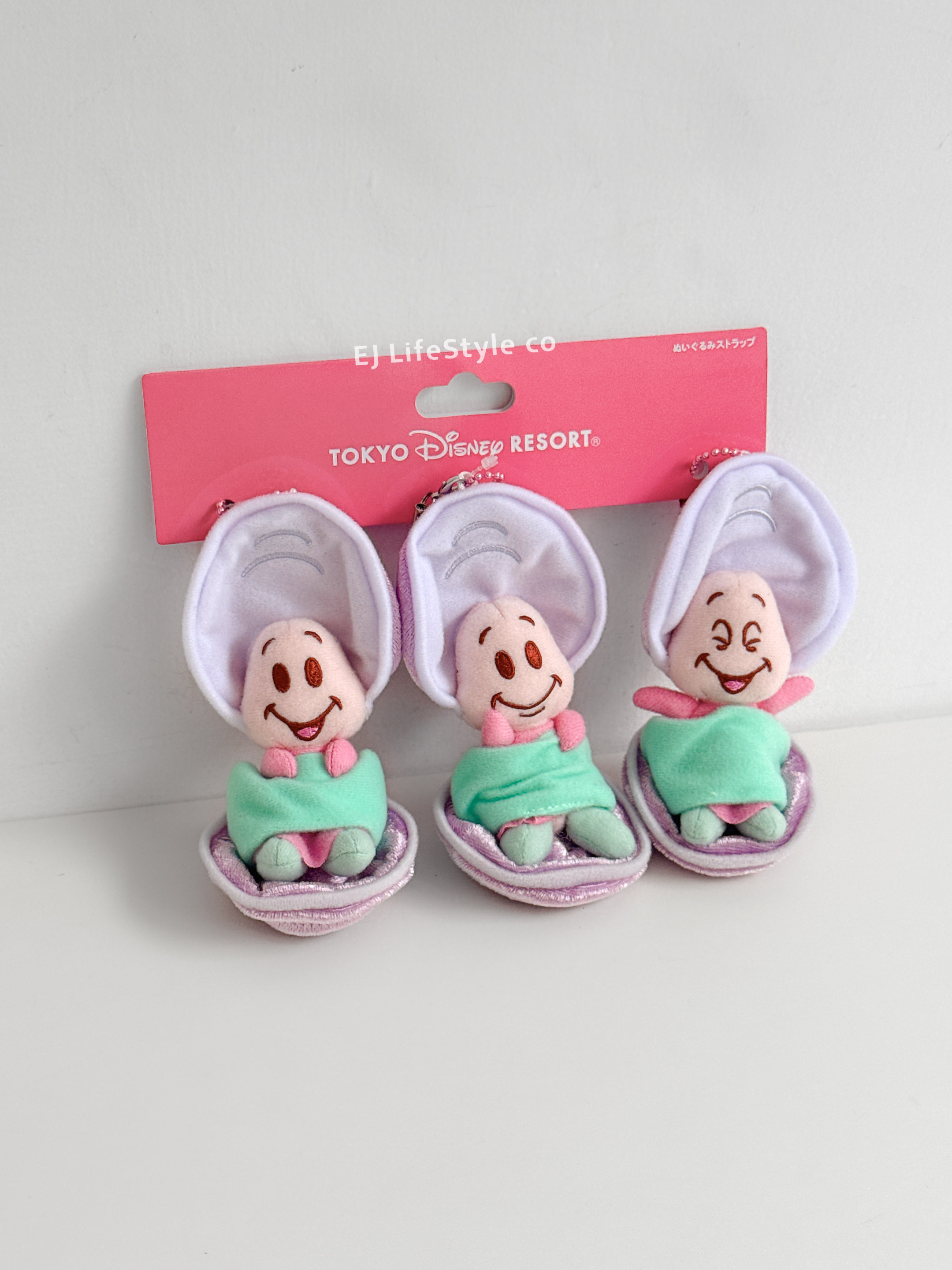 🇰🇷 DISNEY 迪士尼 牡蠣寶寶 3件組 毛絨 吊飾 鑰匙圈 / 現貨