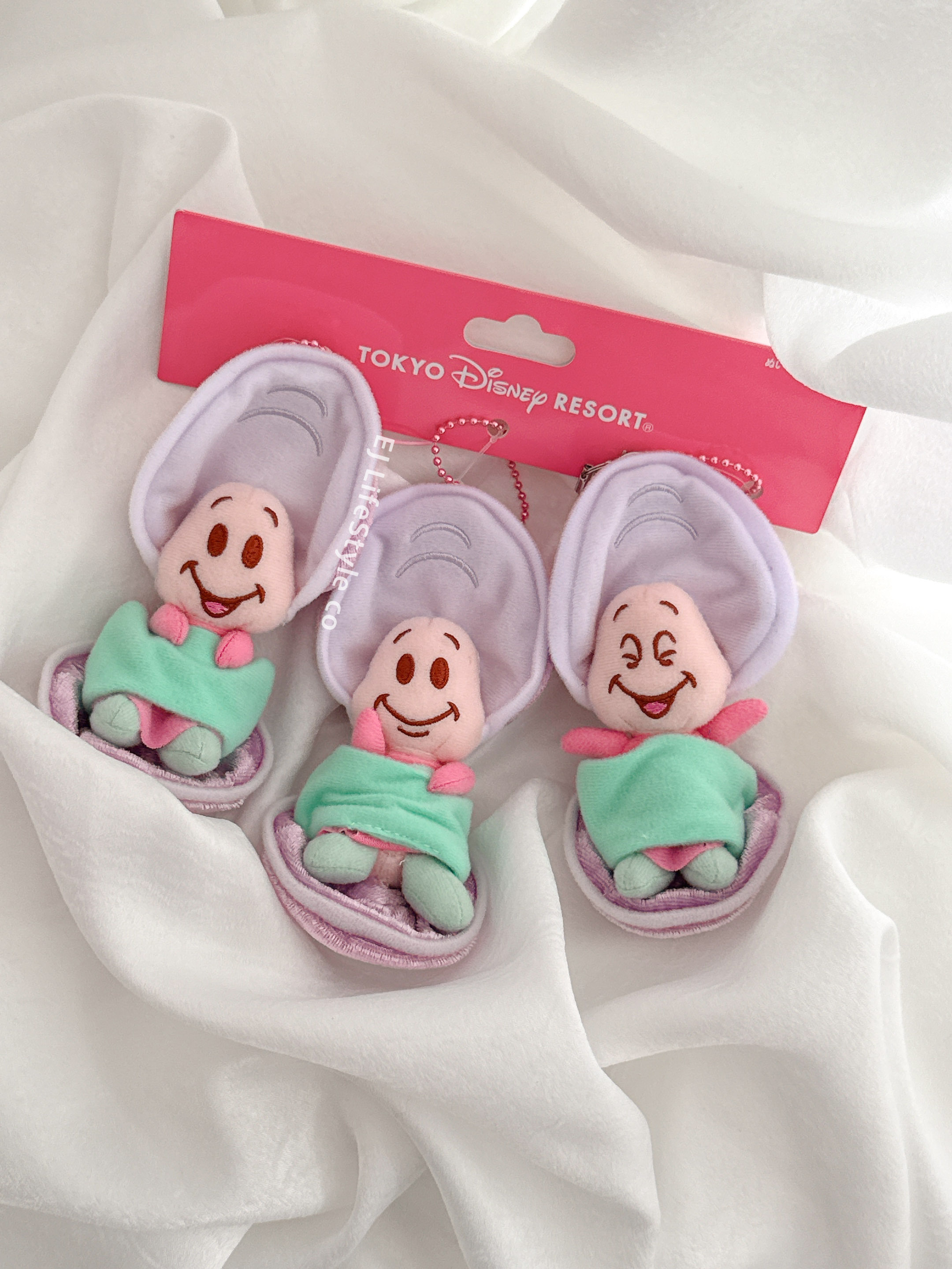 🇰🇷 DISNEY 迪士尼 牡蠣寶寶 3件組 毛絨 吊飾 鑰匙圈 / 現貨