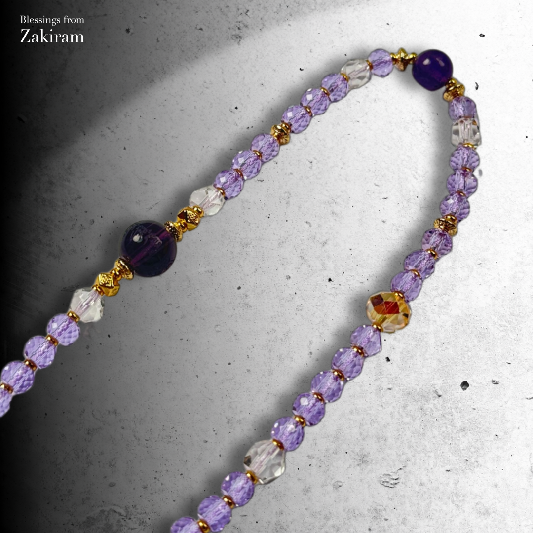 扎基拉姆心咒 紫氣東來 轉運 鑽切手機鍊