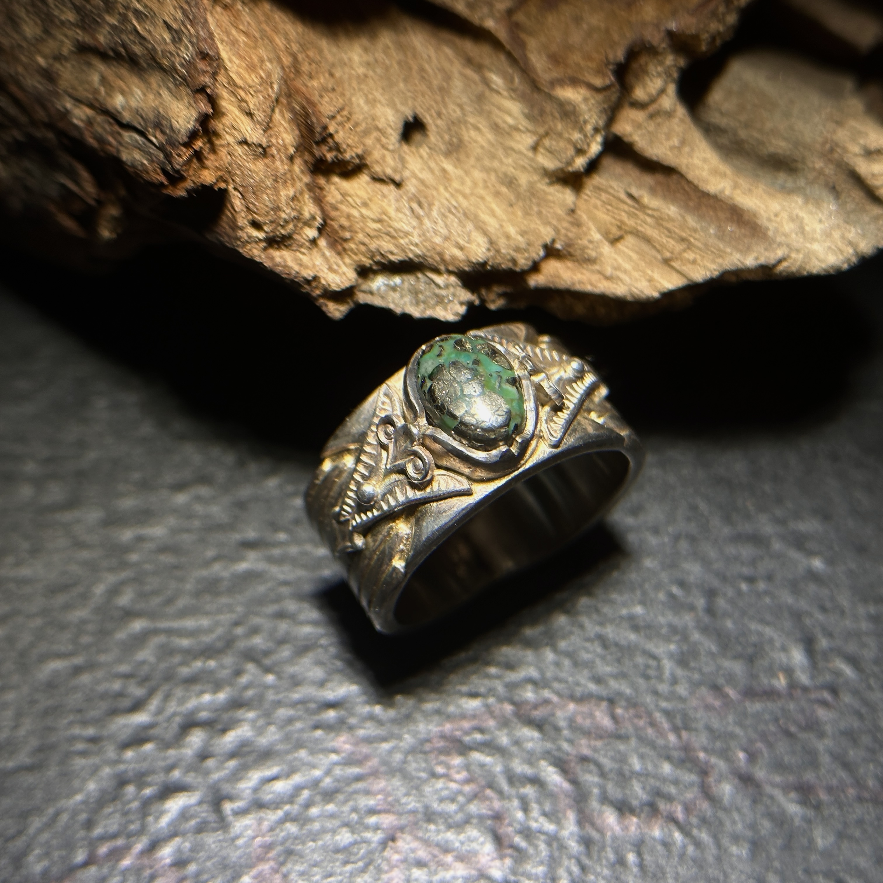 G_Smith-純銀鑲Morenci II 松石戒指