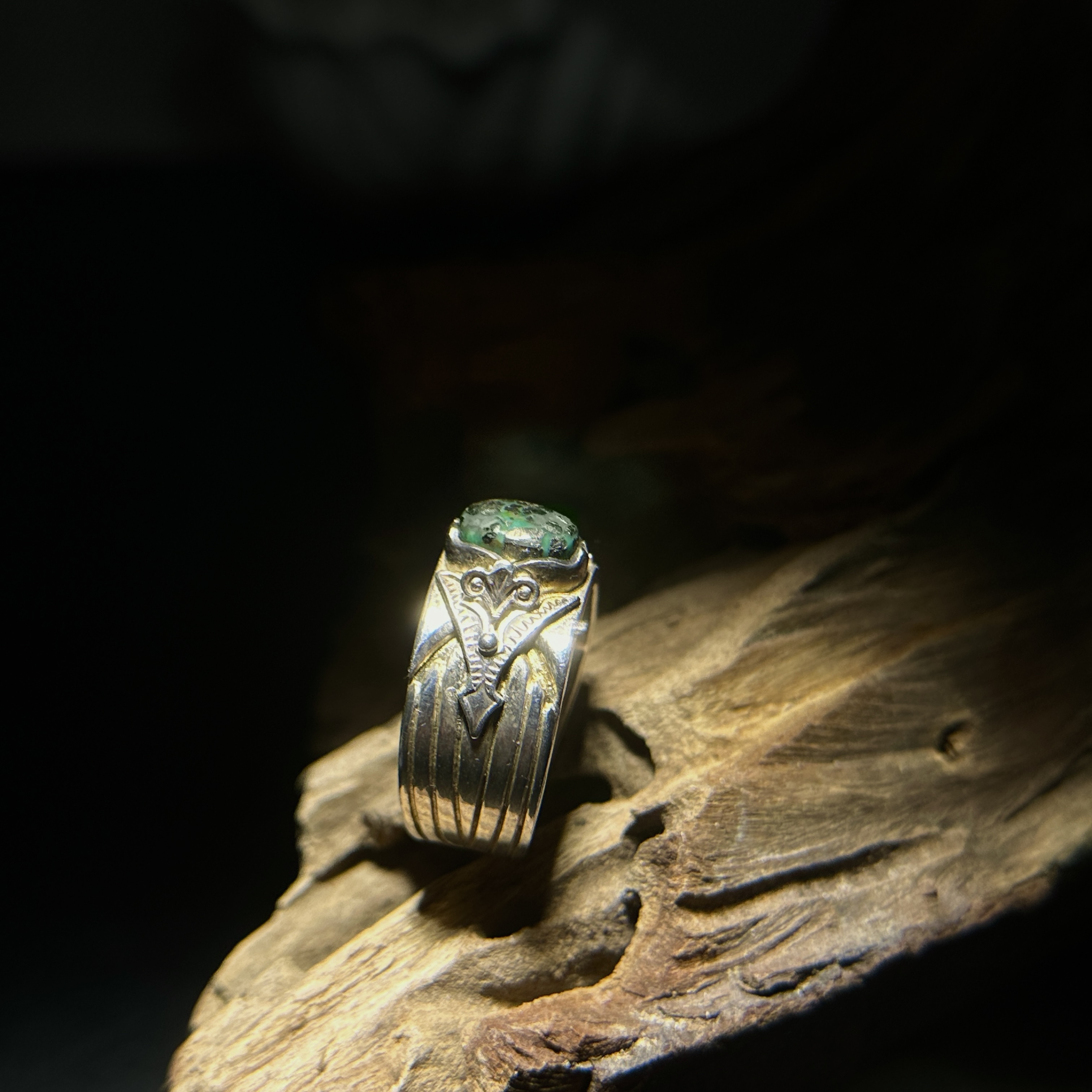 G_Smith-純銀鑲Morenci II 松石戒指