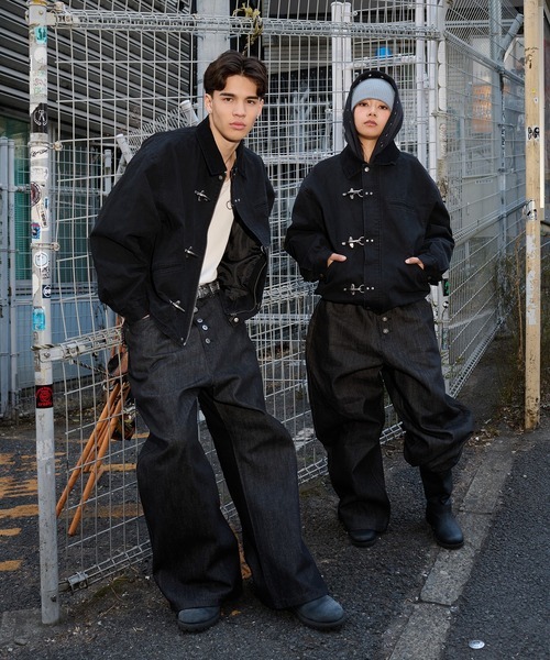 <八周年限定> 日本 Kutir 13oz 排釦 廓型 丹寧 長褲 三色