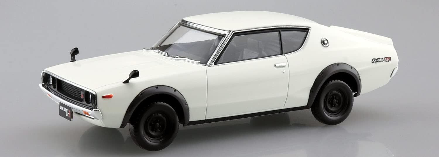 AOSHIMA 拼裝模型套件 日產 Skyline GT-R（白色）18-B 比例 1/32