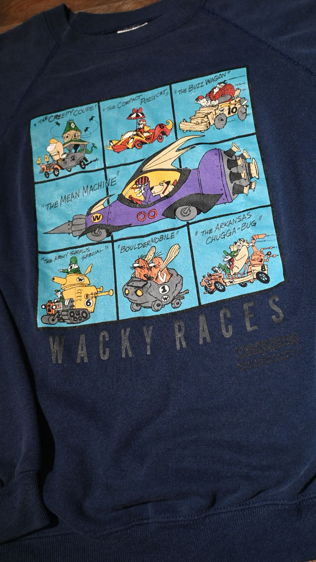 90’s Wacky Races Sweat Shirt (Made in USA)