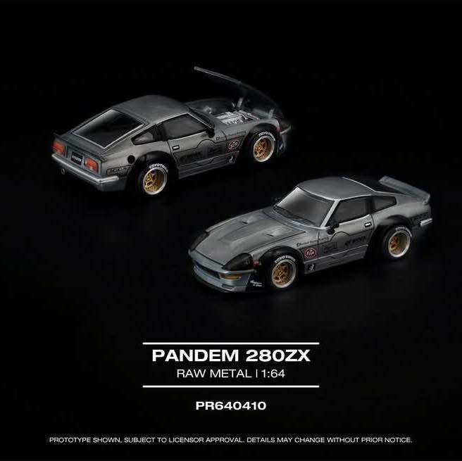 預訂 Pre Order - POPRACE 1/64 PANDEM 280ZX - RAW METAL
