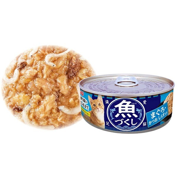 INABA 貓罐頭．魚盛 吞拿魚+鰹魚+銀魚60g #IM-372