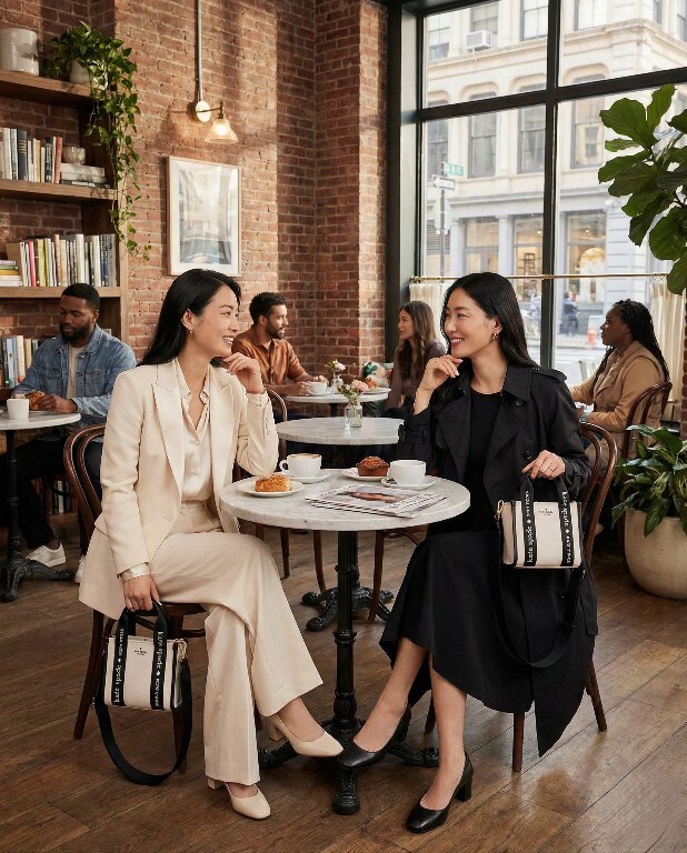 【預購】KATE SPADE H030205 經典帆布系列迷你托特包