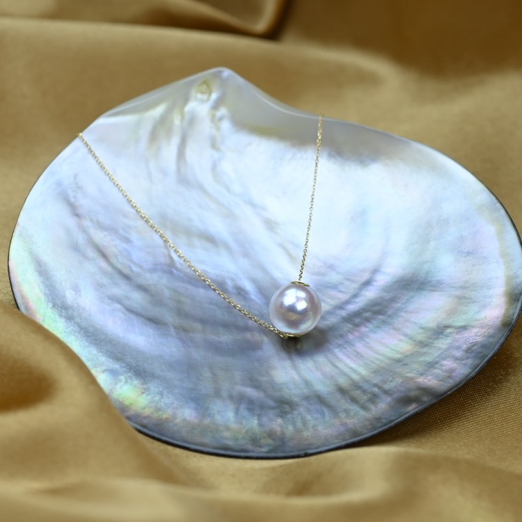 日本Akoya 18K金天女項鍊（路路通）