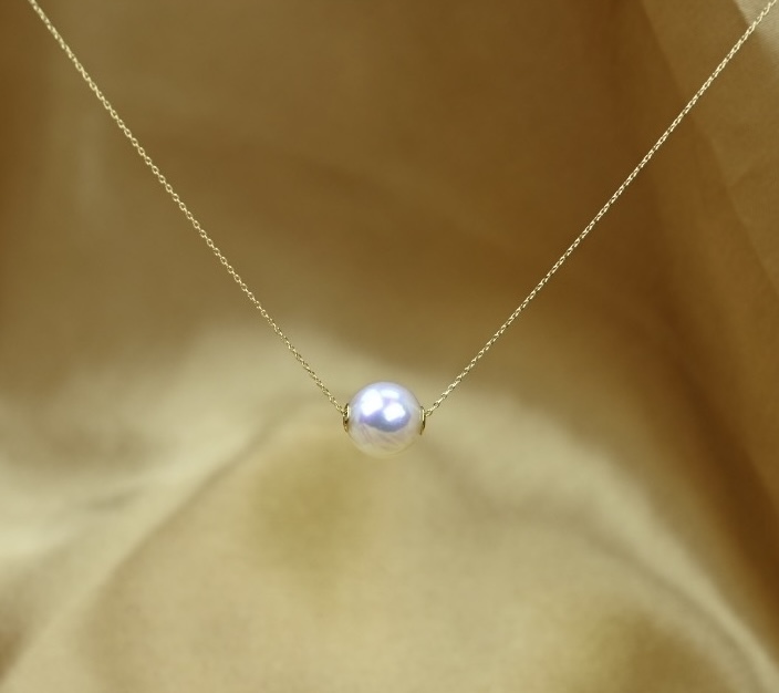 日本Akoya 18K金天女項鍊（路路通）