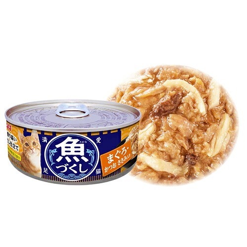 INABA 貓罐頭．魚盛 吞拿魚+鰹魚+雞肉60g #IM-373