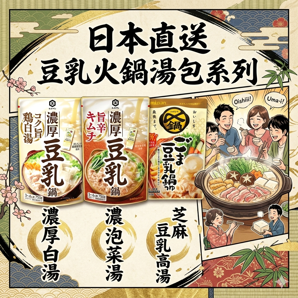 【現貨】AD030202 豆乳火鍋湯包系列