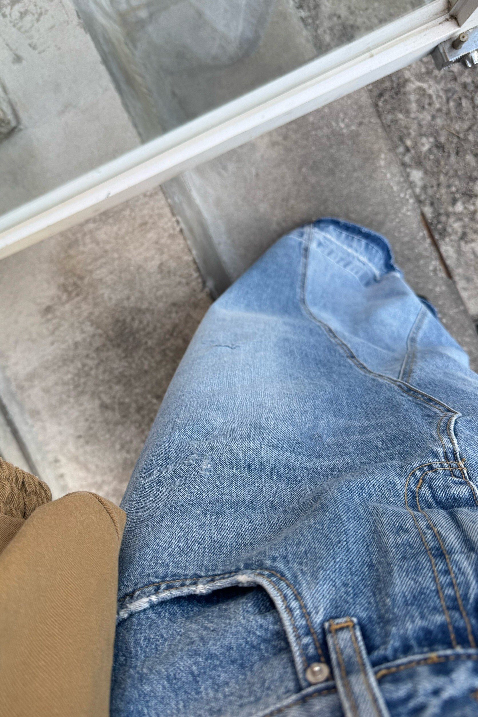 (現貨)🇰🇷#AL57 拼接設計牛仔裙