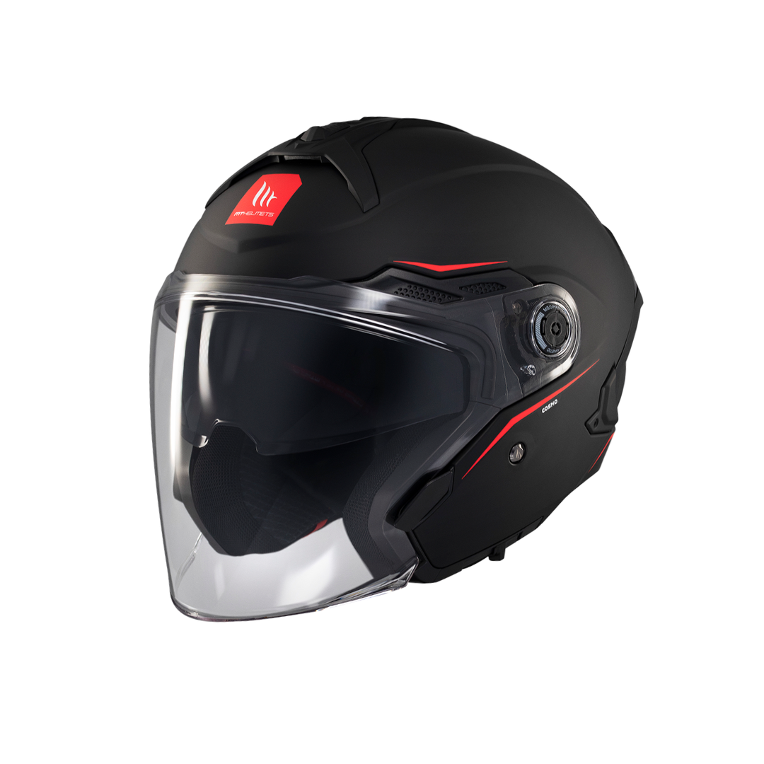 MT HELMETS COSMO SV SOLID A1 MATT BLACK 消光面黑色