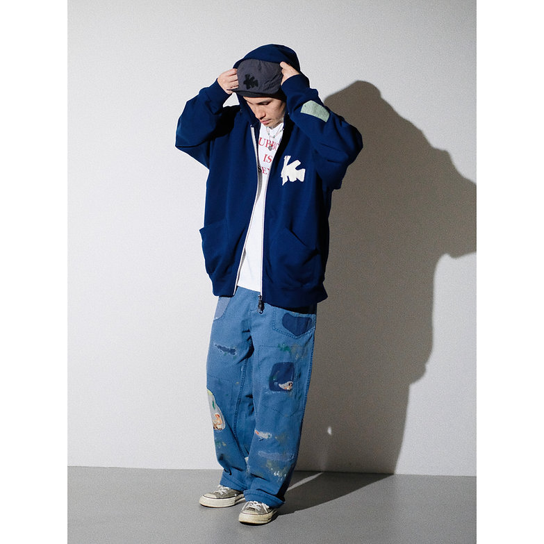 Soon.......Club Stubborn The Army Worker Pants - Damaged Blue