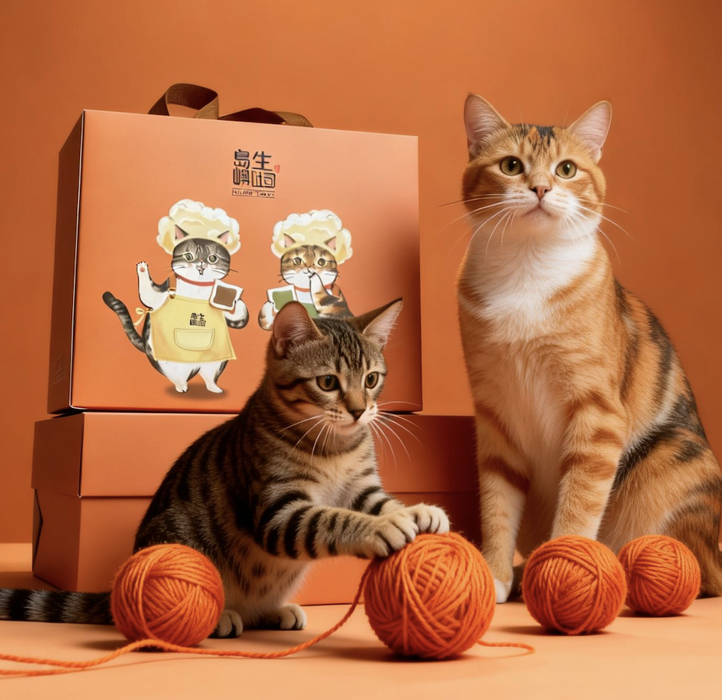 禮盒組-貓貓禮盒（台灣果乾牛嘎糖禮盒）