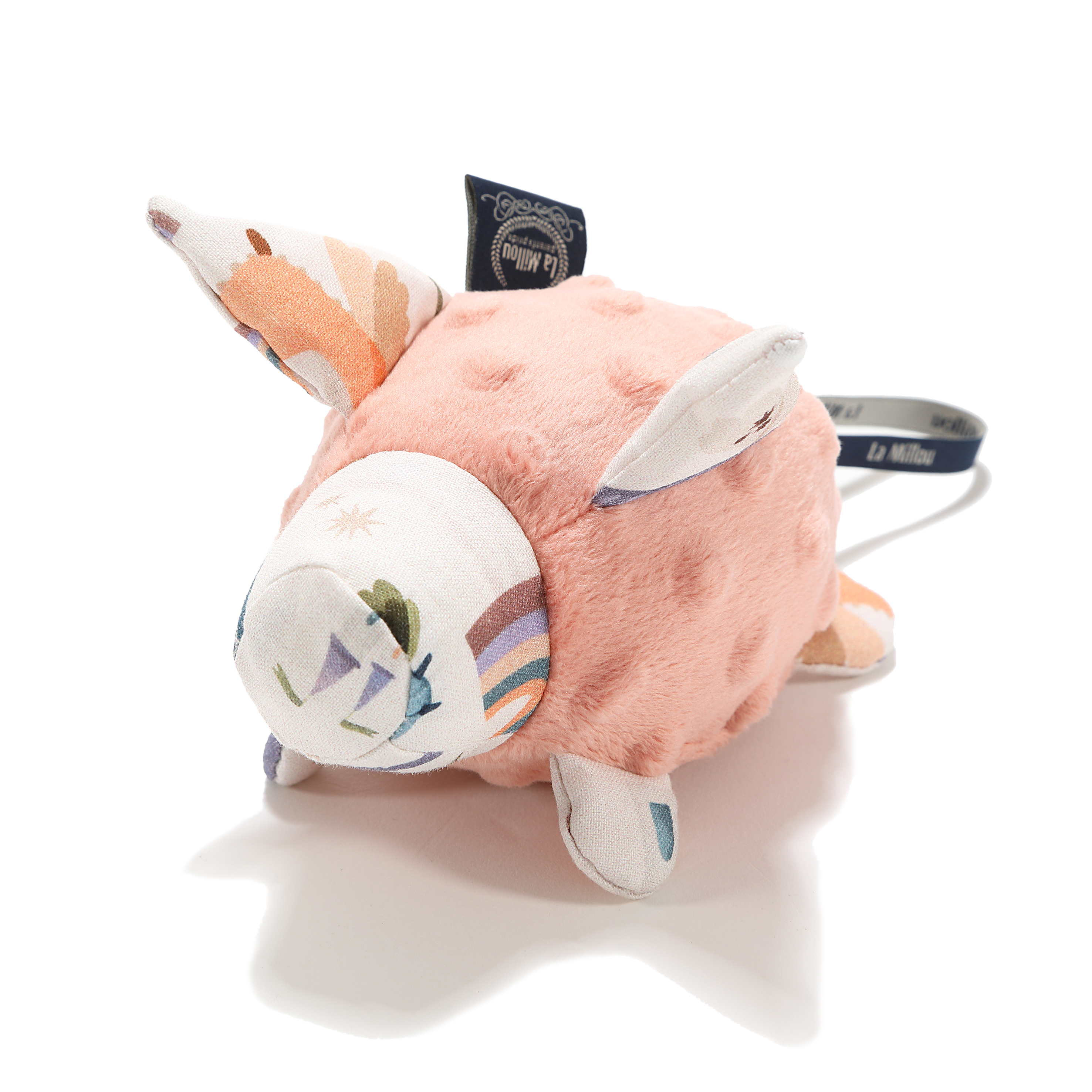 La Millou波蘭 豆豆安撫豬搖鈴玩偶｜肚肚胖火龍｜果漾蜜桃粉