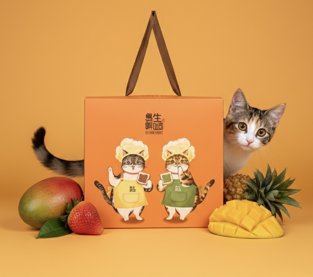 禮盒組-貓貓禮盒（台灣果乾牛嘎糖禮盒）