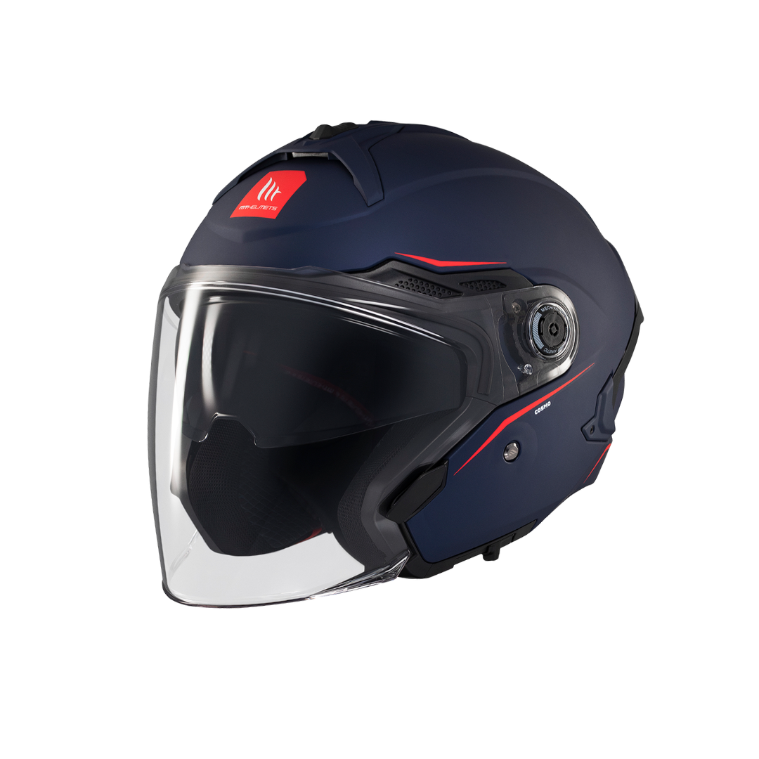 MT HELMETS COSMO SV SOLID A7 MATT BLUE 消光面藍