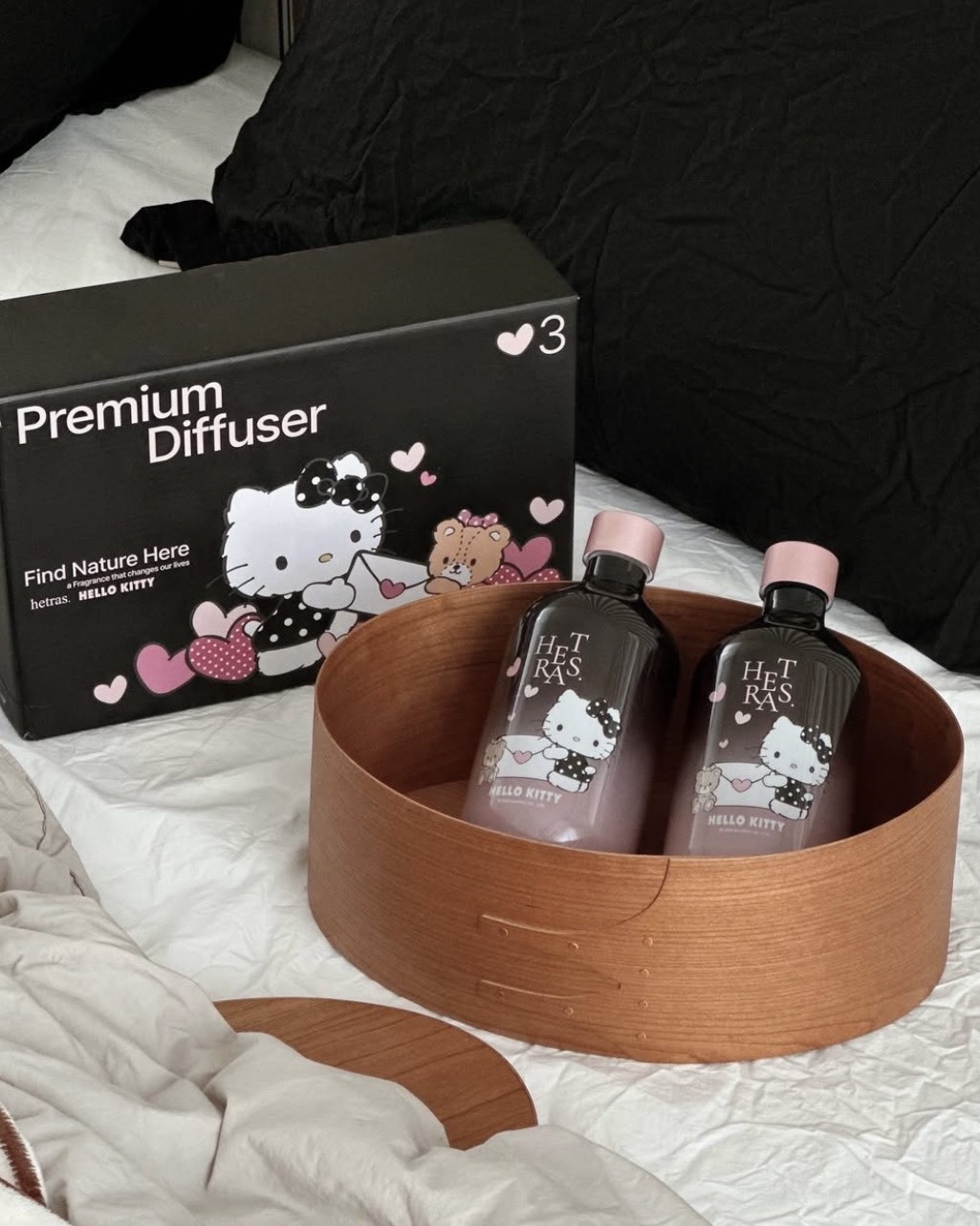 hetras. x HELLO KITTY 韓國限定 香氛 調香師 擴香 3入組
