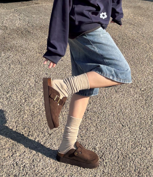 #預購 🇰🇷新款!!! 韓國 SHOOPEN 厚底款 麂皮勃肯鞋